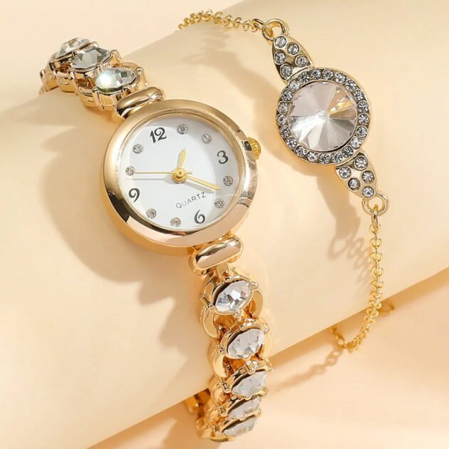 Classic watch for women with bracelet